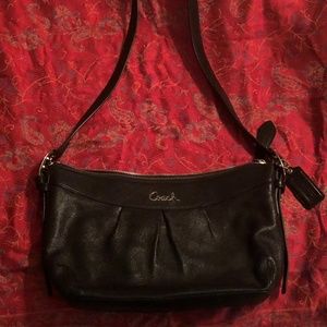 Coach Black Ashley Leather Duffel Shoulder Purse